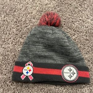 NFL, Pittsburgh Steelers breast cancer awareness beanie Scully